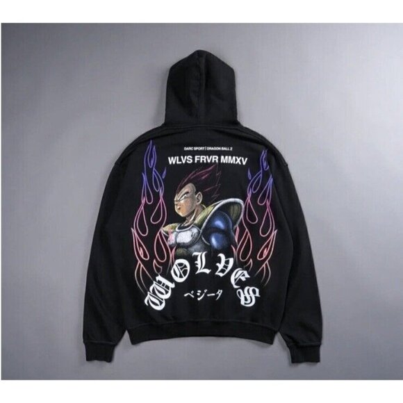 Darc Sport X DBZ One of Us Bishop Hoodie L XL Black Dragon Ball Z Rare Sold Out‎ - Picture 1 of 5